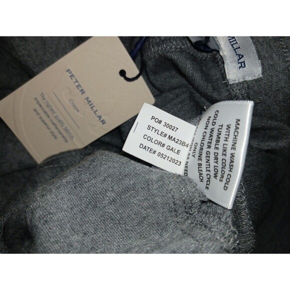 Peter Millar Crown Jogger Sweat pants Men's XL Gale Gray Modal Stretch MA23B41 - Picture 2 of 10